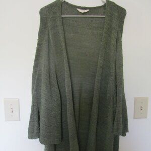 Terra & Sky Green Cardigan Size 4X